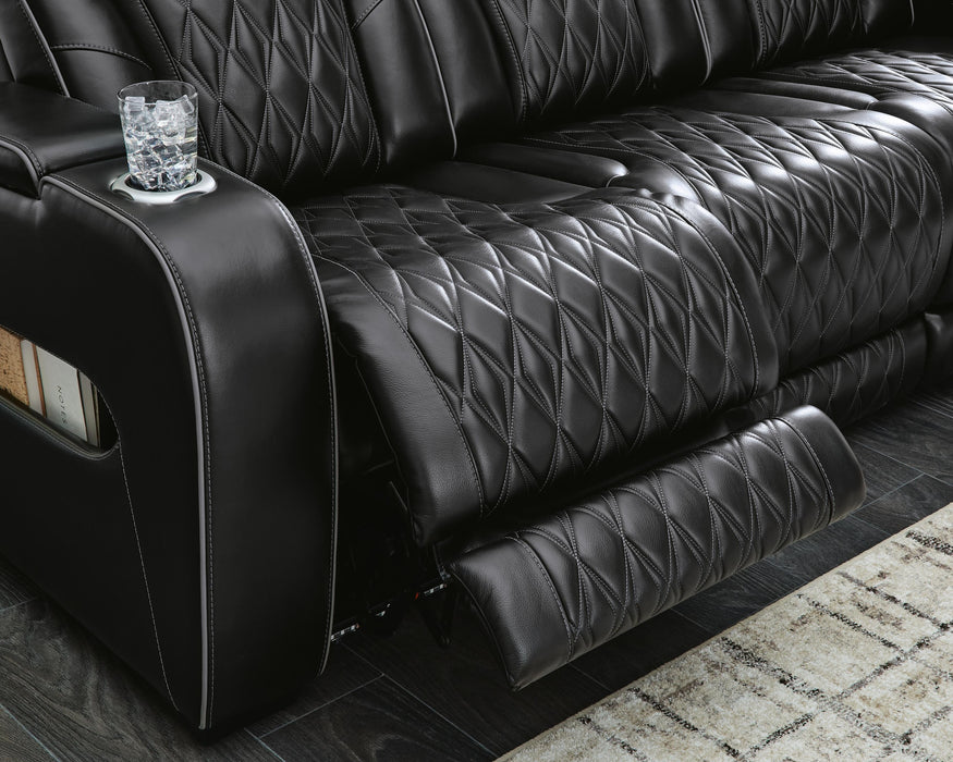 Boyington Power Reclining Loveseat with Console - De Avenue Furniture
