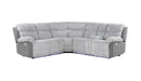 U6028 Grey Sectional With Led - De Avenue Furniture