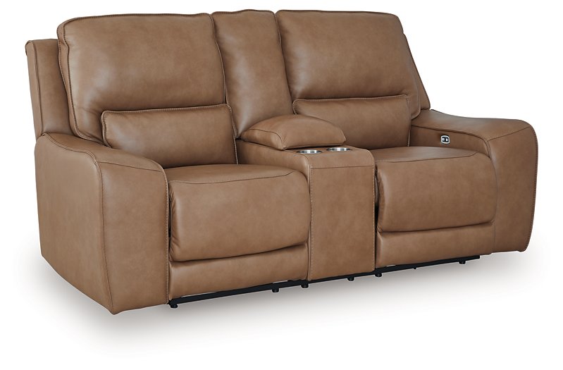 DeepWakes Power Reclining Loveseat with Console - De Avenue Furniture