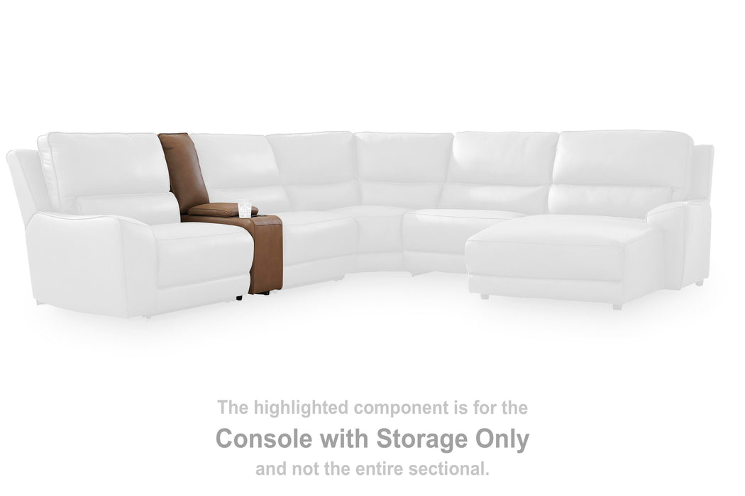 DeepWakes Reclining Sectional with Storage Console - De Avenue Furniture