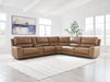 DeepWakes Reclining Sectional with Storage Console - De Avenue Furniture