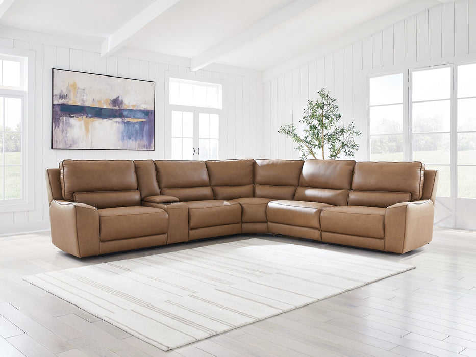 DeepWakes Reclining Sectional with Storage Console - De Avenue Furniture