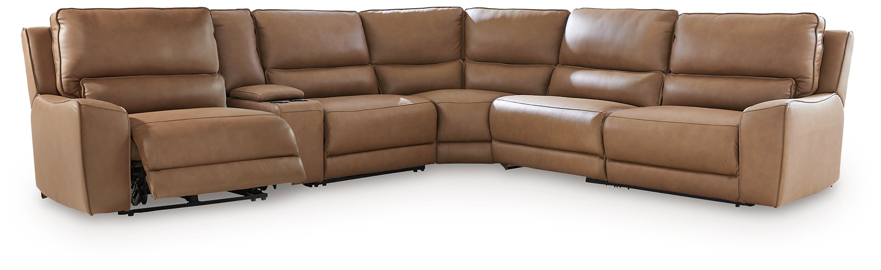 DeepWakes Reclining Sectional with Storage Console - De Avenue Furniture