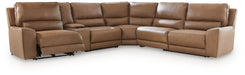 DeepWakes Reclining Sectional with Storage Console - De Avenue Furniture