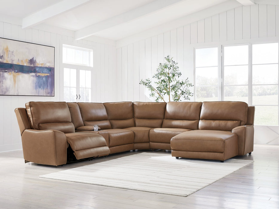 DeepWakes Power Reclining Sectional with Chaise - De Avenue Furniture