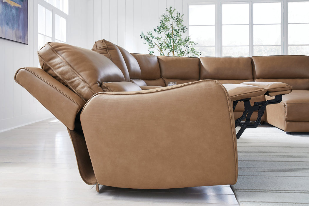 DeepWakes Power Reclining Sectional with Chaise - De Avenue Furniture