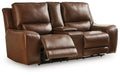 DeepWakes Power Reclining Loveseat with Console - De Avenue Furniture