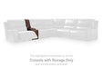 DeepWakes Reclining Sectional with Storage Console - De Avenue Furniture