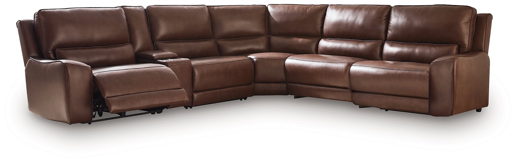 DeepWakes Reclining Sectional with Storage Console - De Avenue Furniture