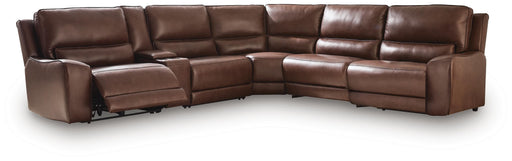 DeepWakes Reclining Sectional with Storage Console - De Avenue Furniture