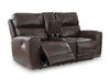Crossplex Power Reclining Loveseat with Console - De Avenue Furniture