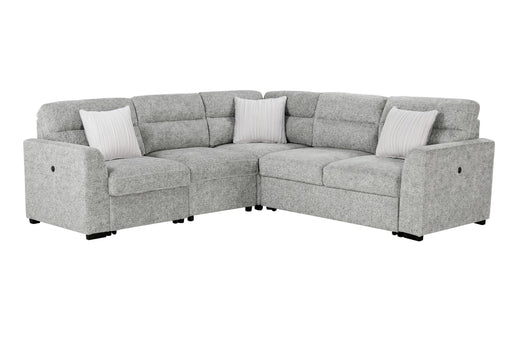 U9401 Nickel Sectional With 3 Pillows - De Avenue Furniture
