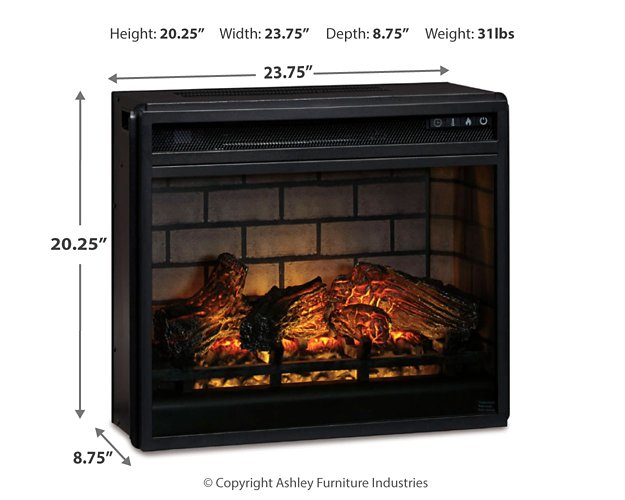 Entertainment Accessories Electric Infrared Fireplace Insert - De Avenue Furniture