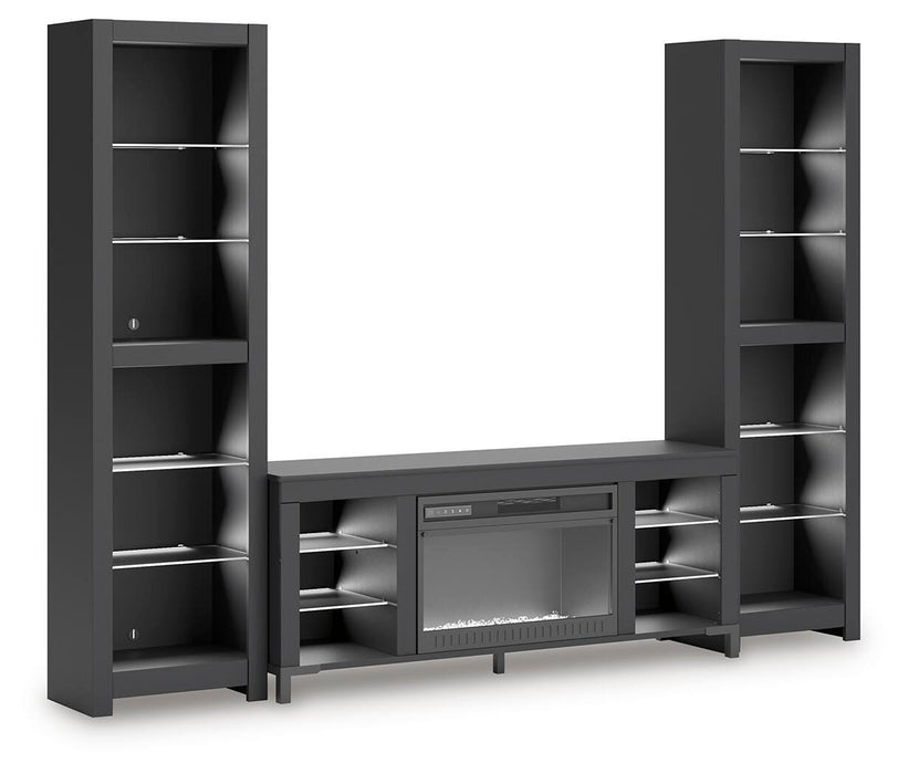 Cayberry Entertainment Center with Electric Fireplace - De Avenue Furniture
