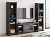 Cayberry Entertainment Center with Electric Fireplace - De Avenue Furniture