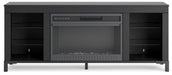 Cayberry 60" TV Stand with Electric Fireplace - De Avenue Furniture