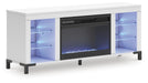 Brollevi 60" TV Stand with Electric Fireplace - De Avenue Furniture