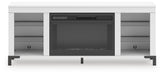 Brollevi 60" TV Stand with Electric Fireplace - De Avenue Furniture