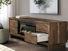 Zadilyn 72" TV Stand with Electric Fireplace - De Avenue Furniture