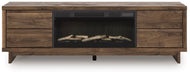 Zadilyn 72" TV Stand with Electric Fireplace - De Avenue Furniture