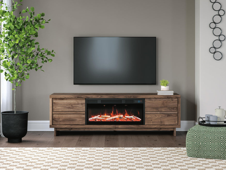 Zadilyn 72" TV Stand with Electric Fireplace - De Avenue Furniture