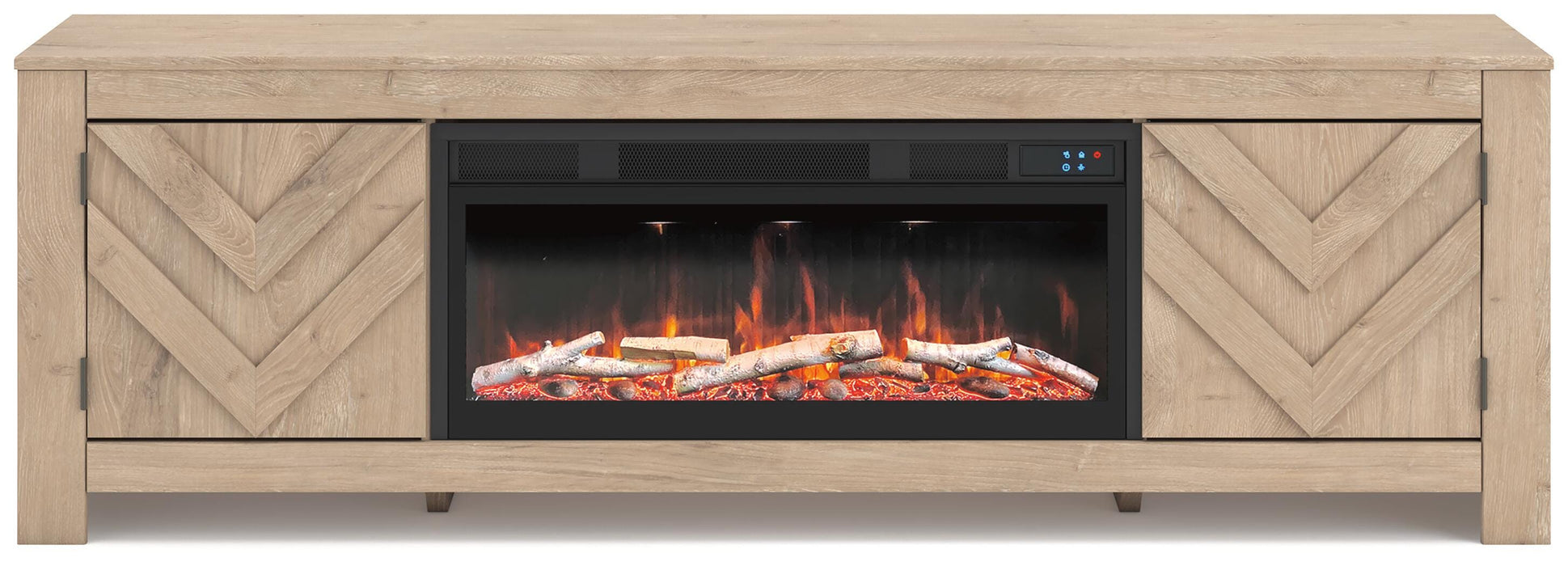 Cayboni 71" TV Stand with Electric Fireplace - De Avenue Furniture