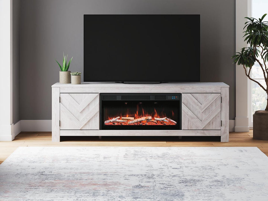 Cayboni 71" TV Stand with Electric Fireplace - De Avenue Furniture