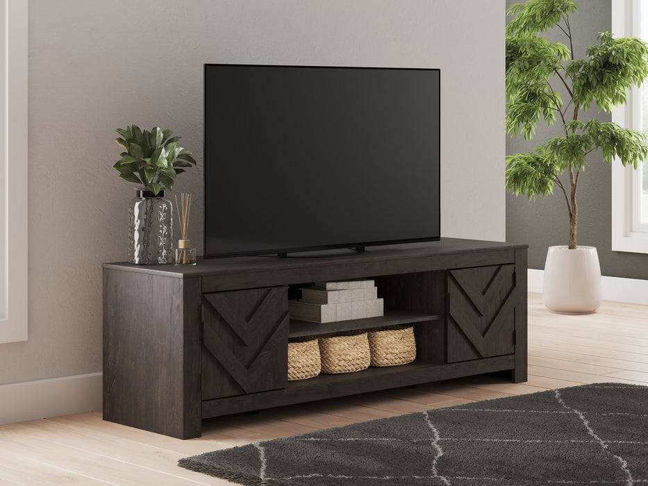 Cayboni 71" TV Stand with Electric Fireplace - De Avenue Furniture
