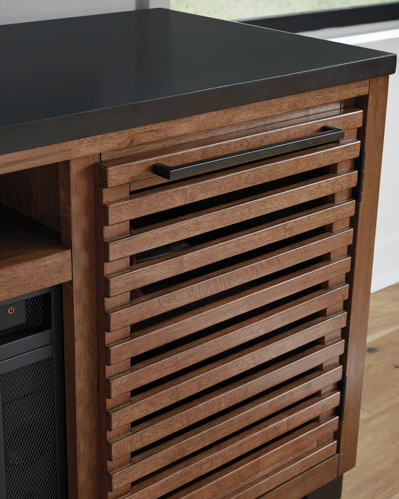 Kallari 84" TV Stand with Electric Fireplace - De Avenue Furniture