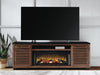 Kallari 84" TV Stand with Electric Fireplace - De Avenue Furniture