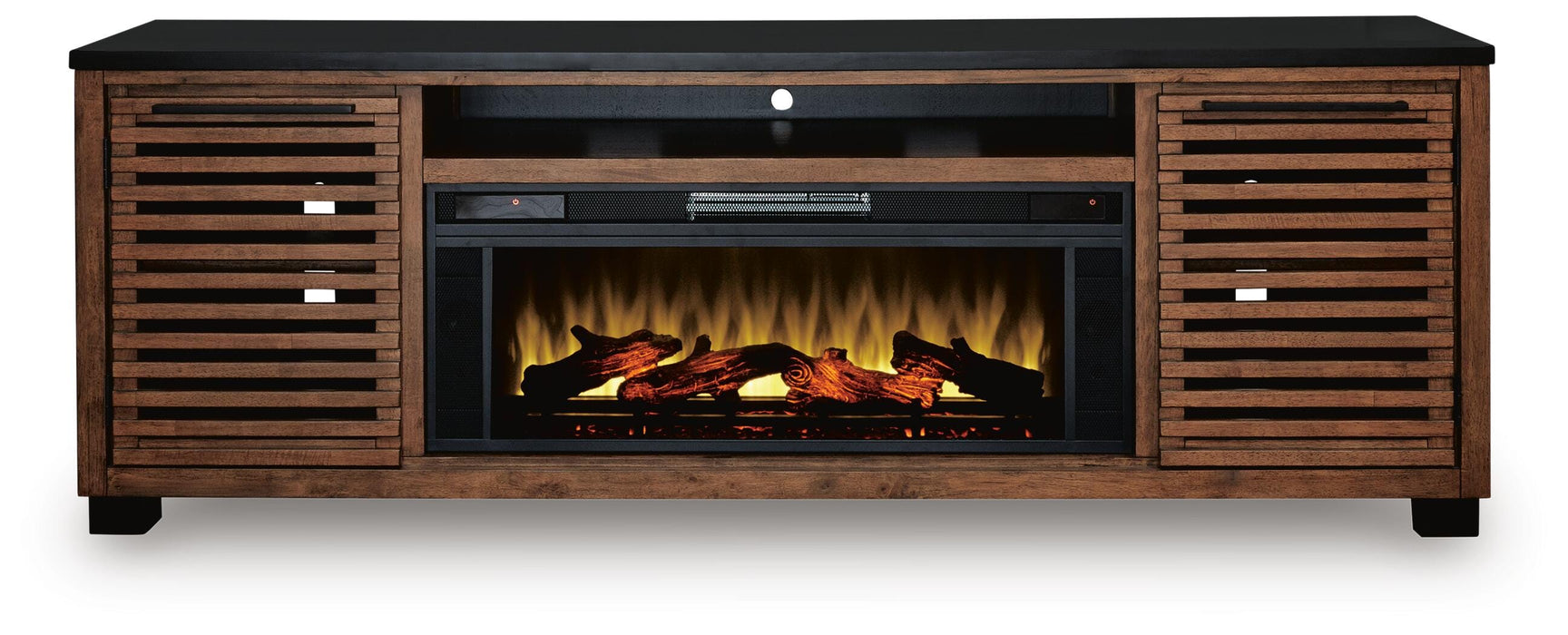 Kallari 84" TV Stand with Electric Fireplace - De Avenue Furniture