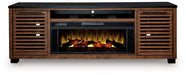 Kallari 84" TV Stand with Electric Fireplace - De Avenue Furniture