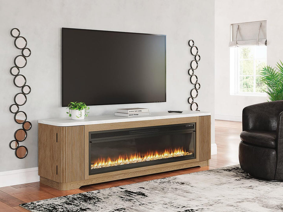 Camdill 80" TV Stand with Electric Fireplace - De Avenue Furniture