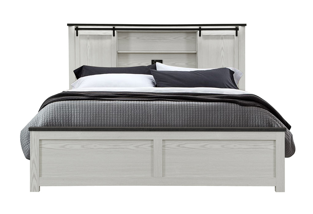 AVA BEIGE KING BED - De Avenue Furniture
