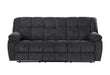 U6000 BLACK RECLINING SOFA - De Avenue Furniture