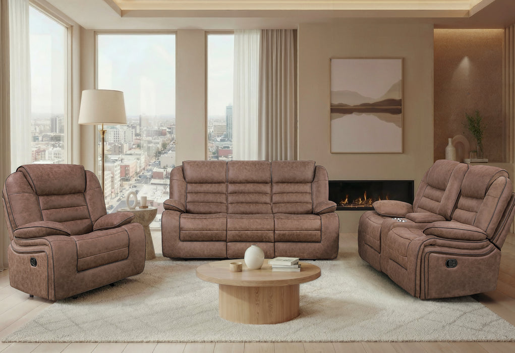 U2250 BROWN GLIDER RECLINER - De Avenue Furniture