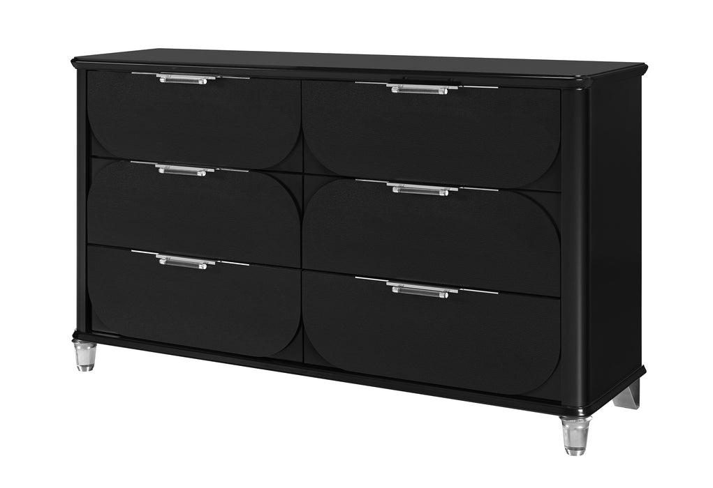 LANDO BLACK DRESSER - De Avenue Furniture