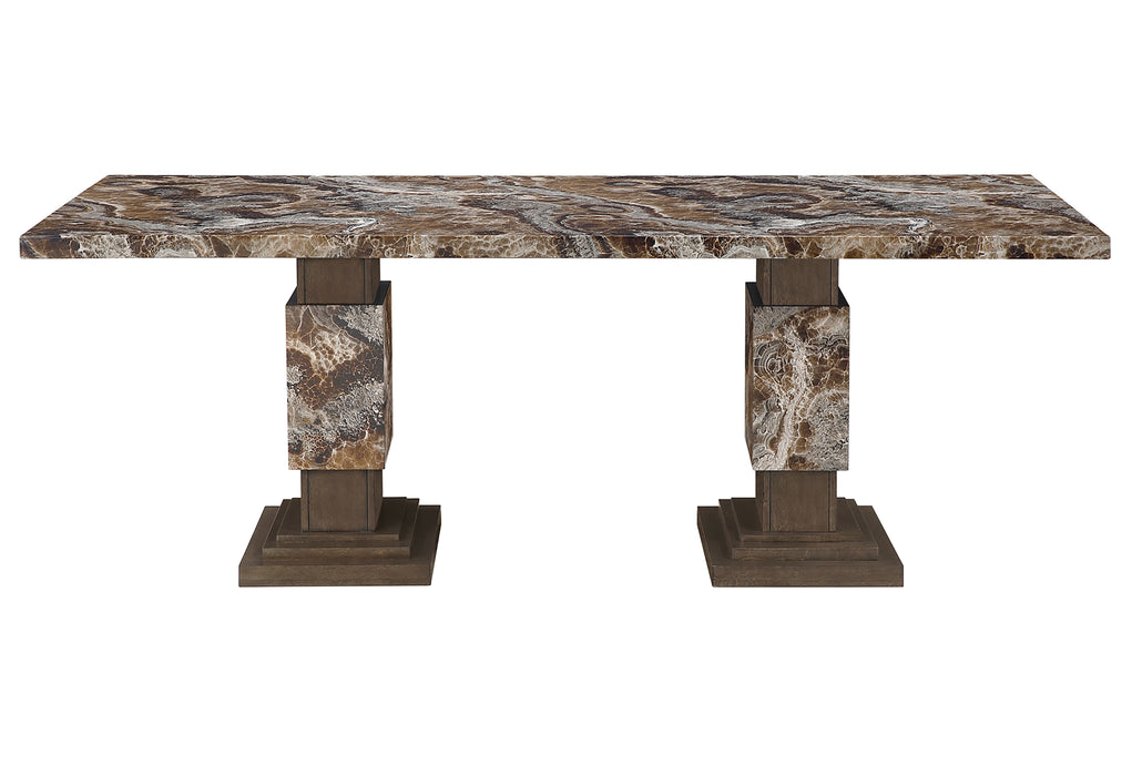 D12 BROWN DINING TABLE - De Avenue Furniture