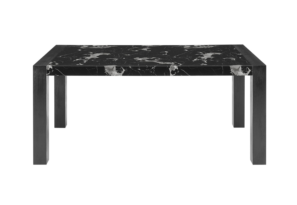 D4088DT BLACK MARBLE DINING TABLE - De Avenue Furniture