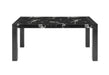D4088DT BLACK MARBLE DINING TABLE - De Avenue Furniture