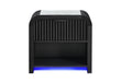 BECKETT WHT/BLK NIGHTSTAND W/LED & SPEAKER - De Avenue Furniture