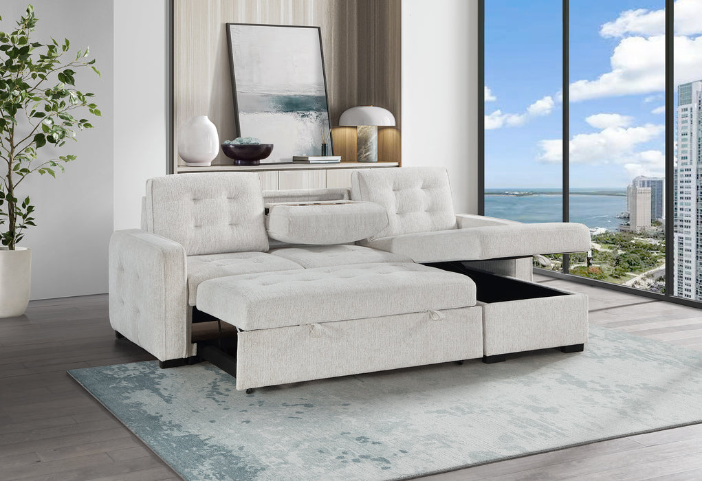 U0707 CHALK REVERSIBLE SOFA BED - De Avenue Furniture