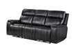 U8880 BLACK LEATHER POWER RECLINING SOFA - De Avenue Furniture