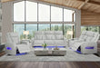 U8611 BLANCHE SILVER P2 PWR REC SOFA/PWR CON REC LOVESEAT/PWR REC - De Avenue Furniture