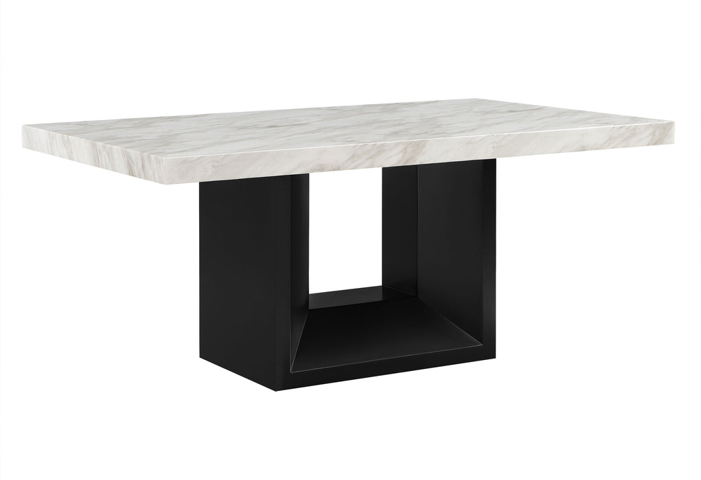 D02 DINING TABLE + 6 D03 BLACK DINING CHAIRS - De Avenue Furniture