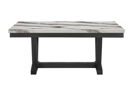 D1319 BLACK/WHITE DINING TABLE - De Avenue Furniture