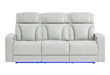 U8611 BLANCHE SILVER PWR REC SOFA WITH PHR AND LED - De Avenue Furniture