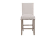 D4010BT NATURAL + 6 D1622BS WHITE - De Avenue Furniture