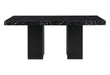 D03 DINING TABLE +8 D03 DINING CHAIRS BLACK - De Avenue Furniture