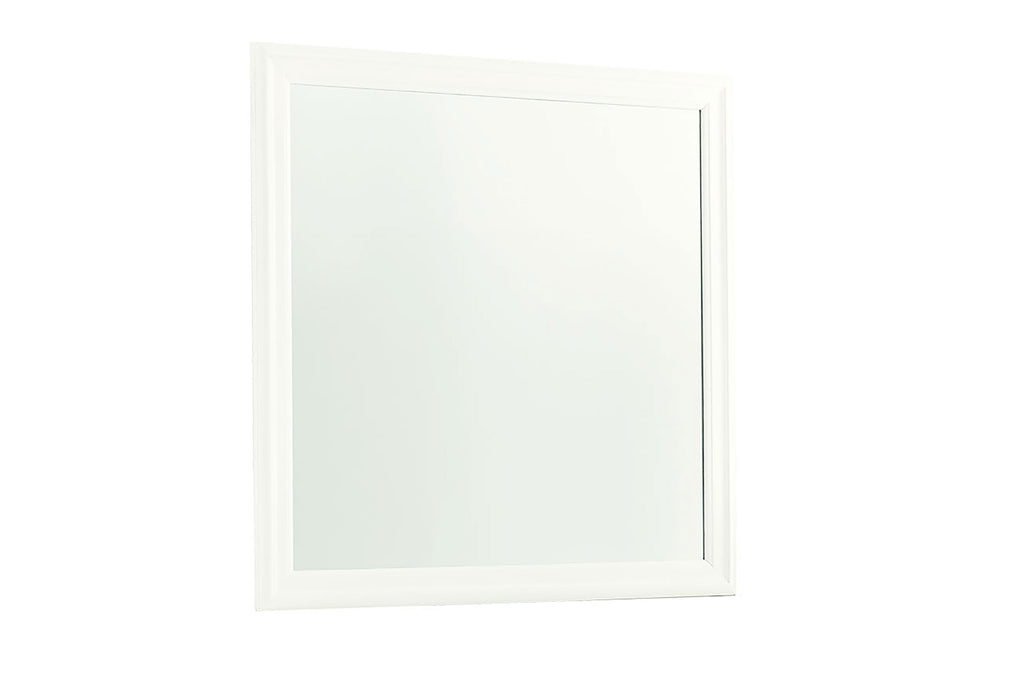 POMPEI METALLIC WHITE MIRROR - De Avenue Furniture